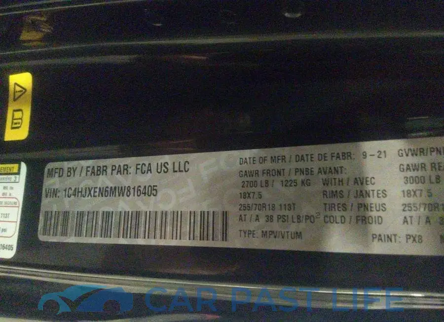 1C4HJXEN6MW816405# 9
