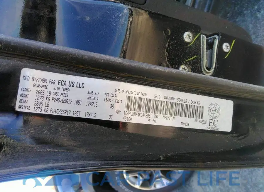1C4PJMBX4KD449951# 9
