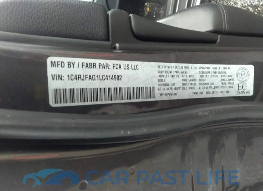 1C4RJFAG1LC414992# 9
