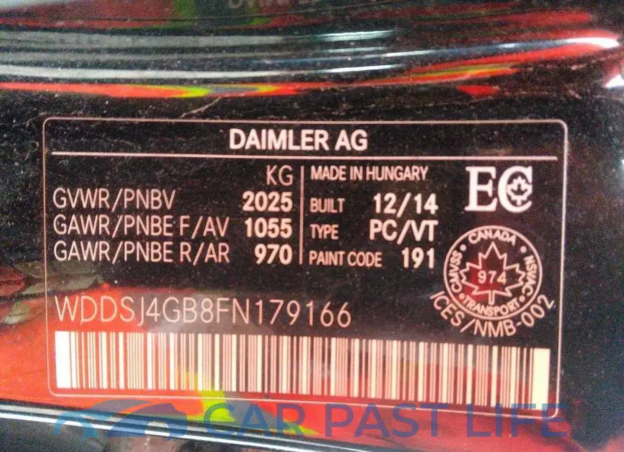 WDDSJ4GB8FN179166# 9