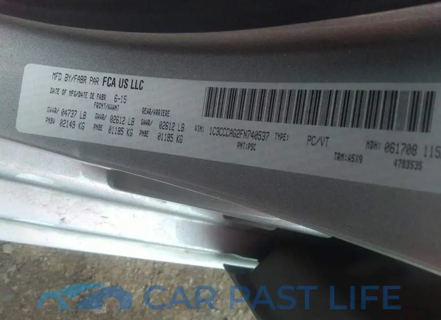 1C3CCCAG2FN740537# 9
