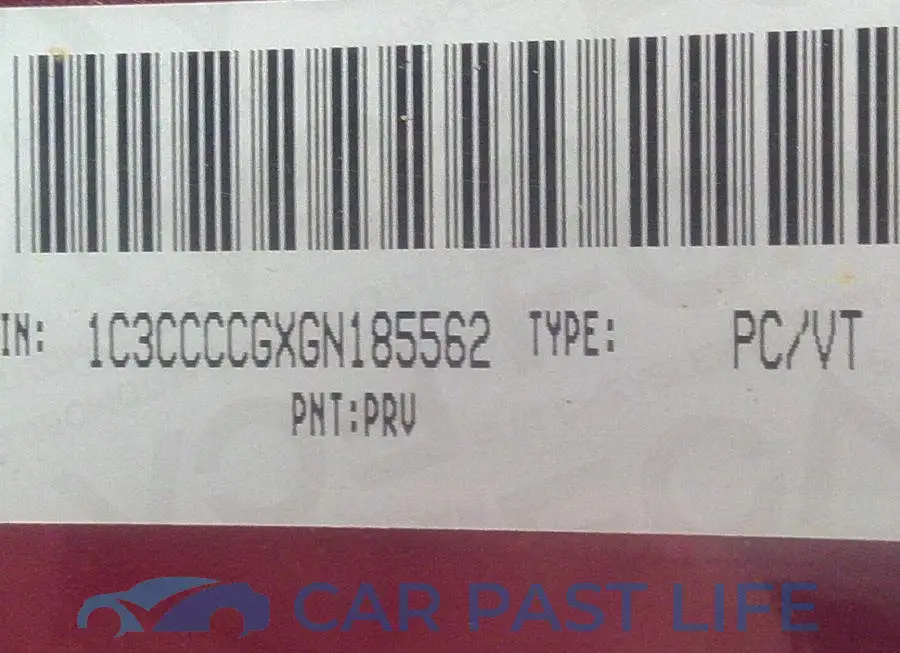 1C3CCCCGXGN185562# 9