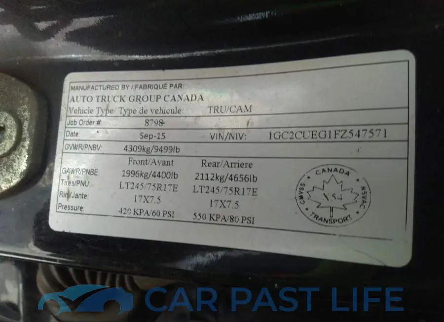 1GC2CUEG1FZ547571# 9