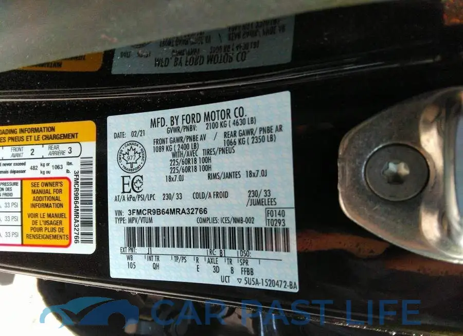 3FMCR9B64MRA32766# 9