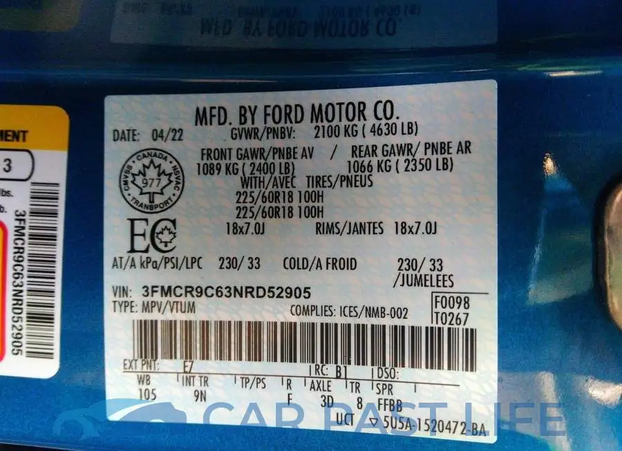 3FMCR9C63NRD52905# 9