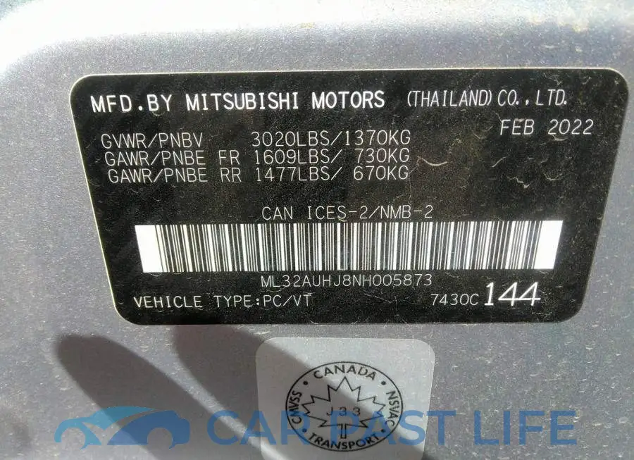 ML32AUHJ8NH005873# 9
