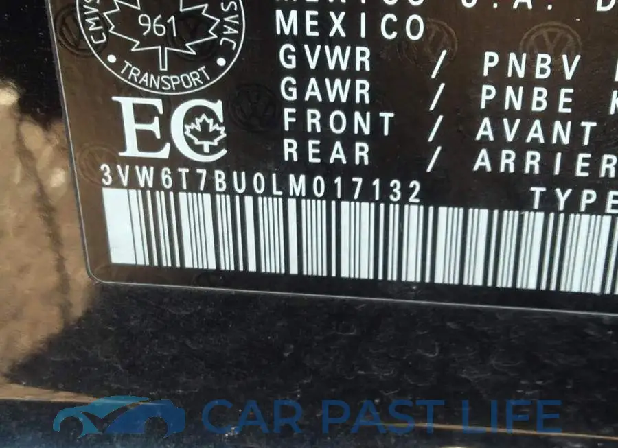 3VW6T7BU0LM017132# 9