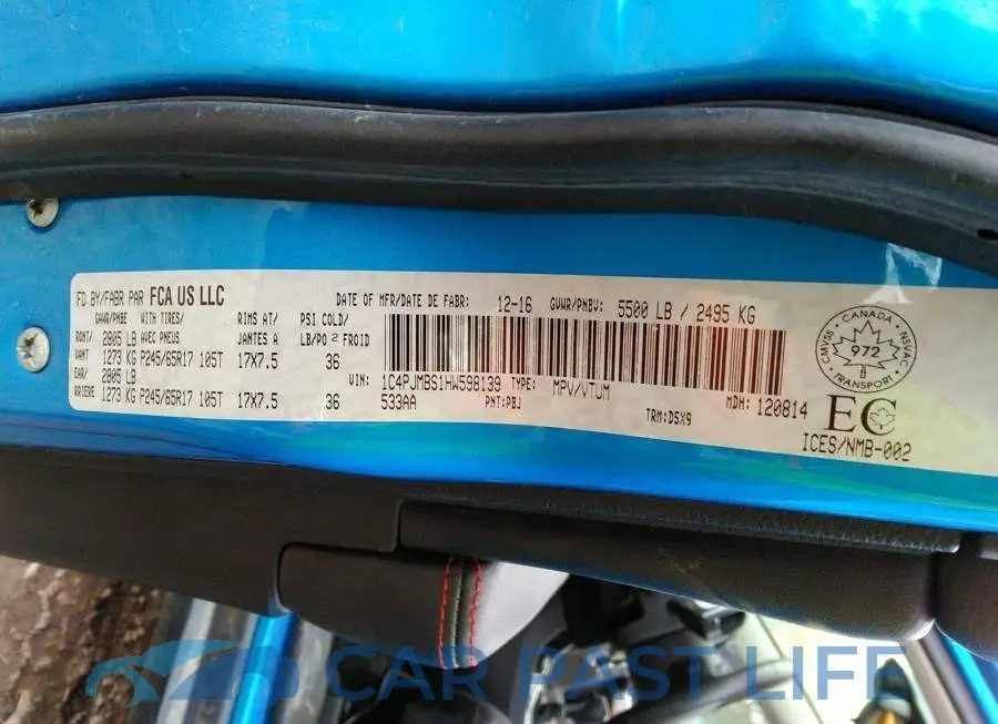 1C4PJMBS1HW598139# 9