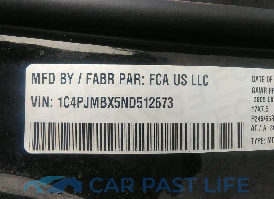 1C4PJMBX5ND512673# 9