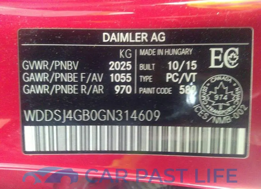 WDDSJ4GB0GN314609# 9