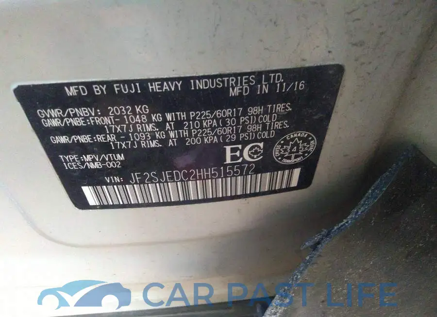 JF2SJEDC2HH515572# 9