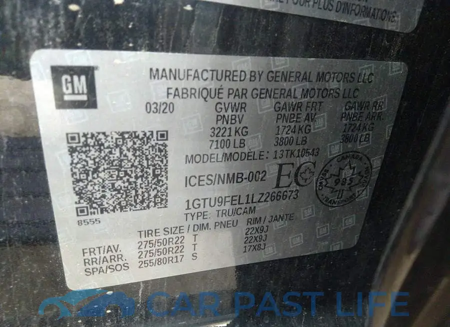 1GTU9FEL1LZ266673# 9