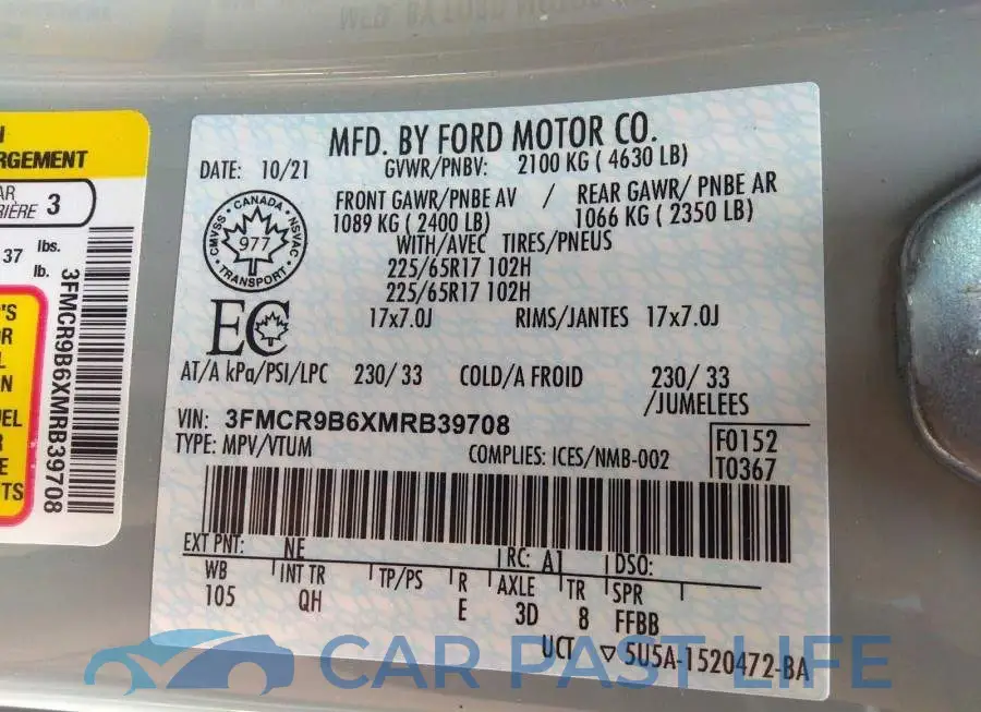 3FMCR9B6XMRB39708# 9