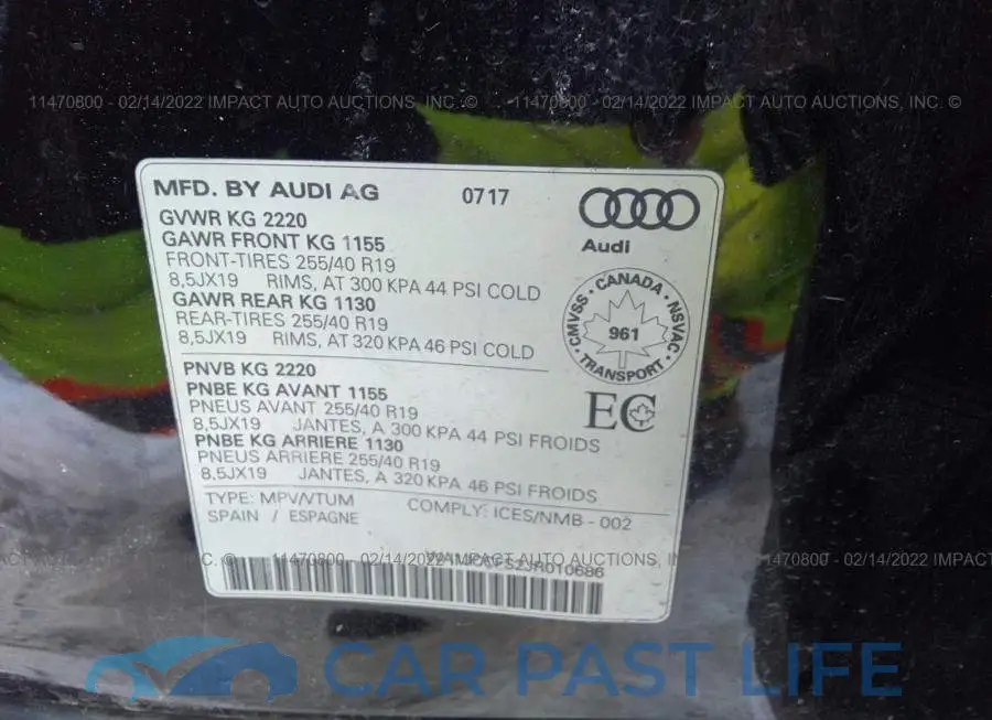 WA1JCCFS2JR010686# 9