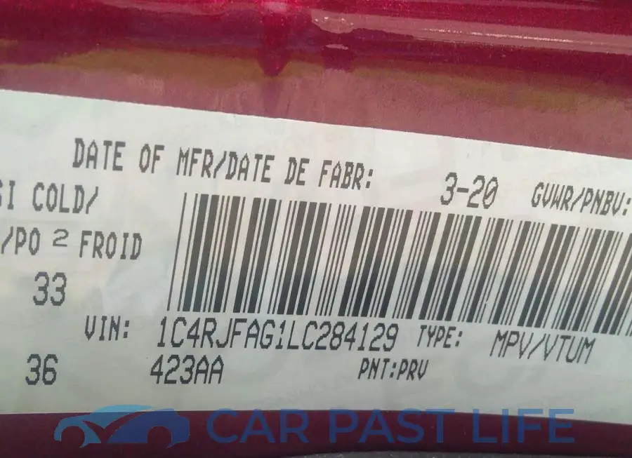 1C4RJFAG1LC284129# 9