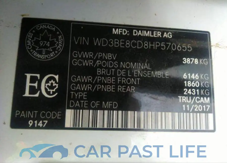 WD3BE8CD8HP570655# 10