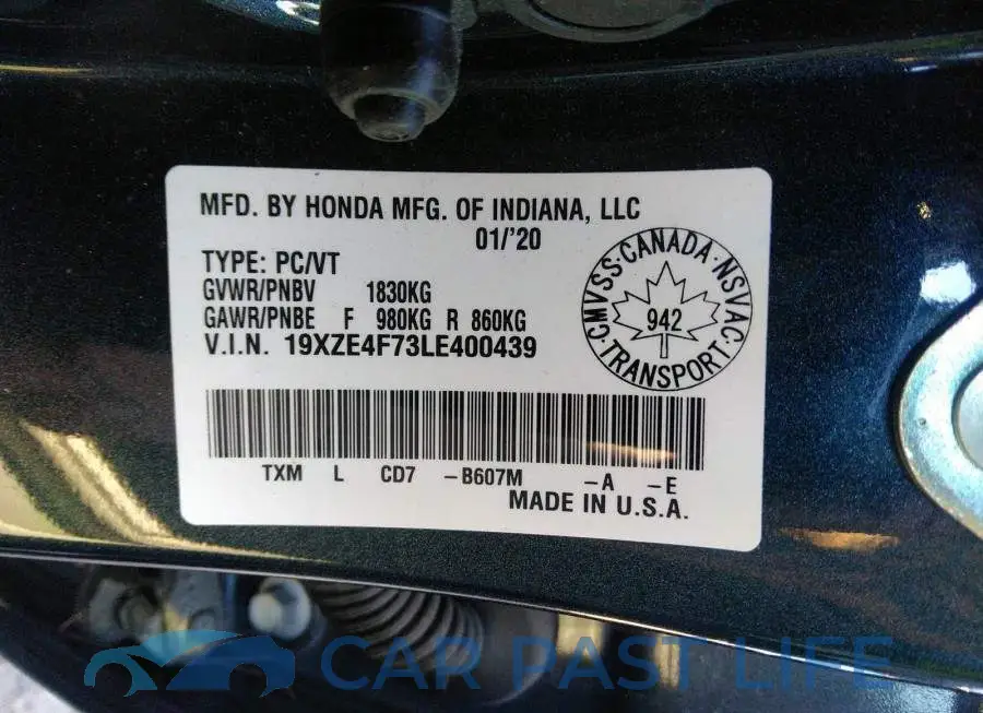 19XZE4F73LE400439# 9