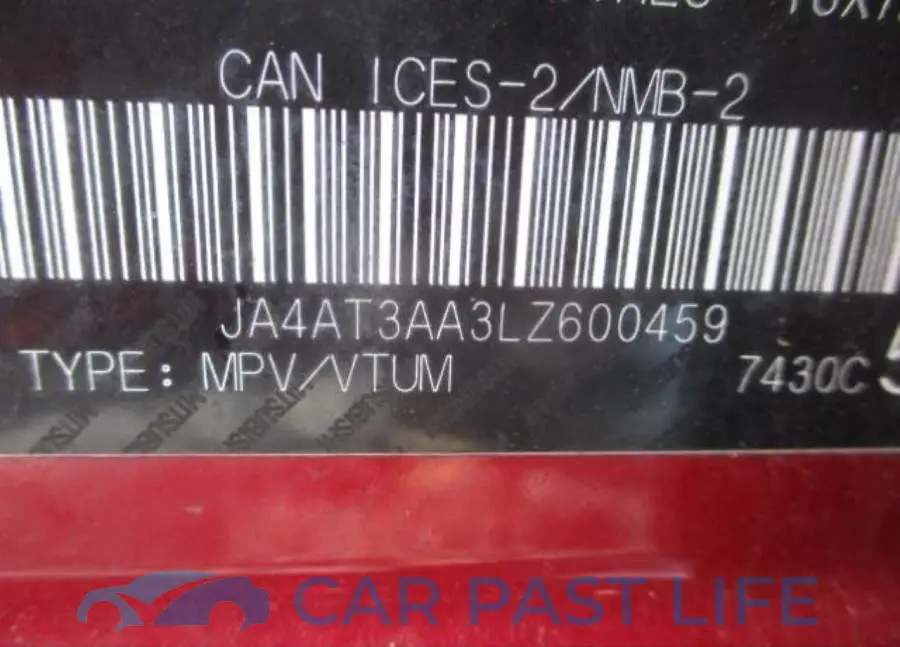JA4AT3AA3LZ600459# 9