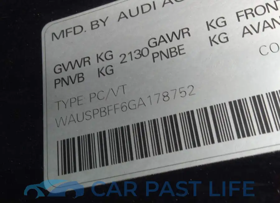 WAUSPBFF6GA178752# 9
