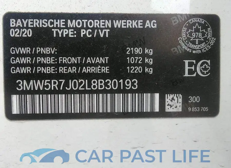 3MW5R7J02L8B30193# 9
