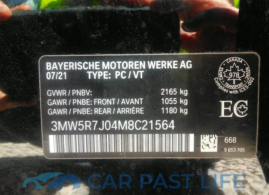 3MW5R7J04M8C21564# 9
