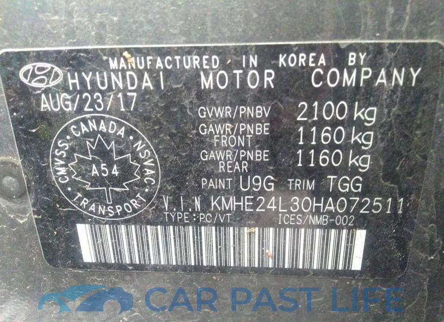 KMHE24L30HA072511# 9
