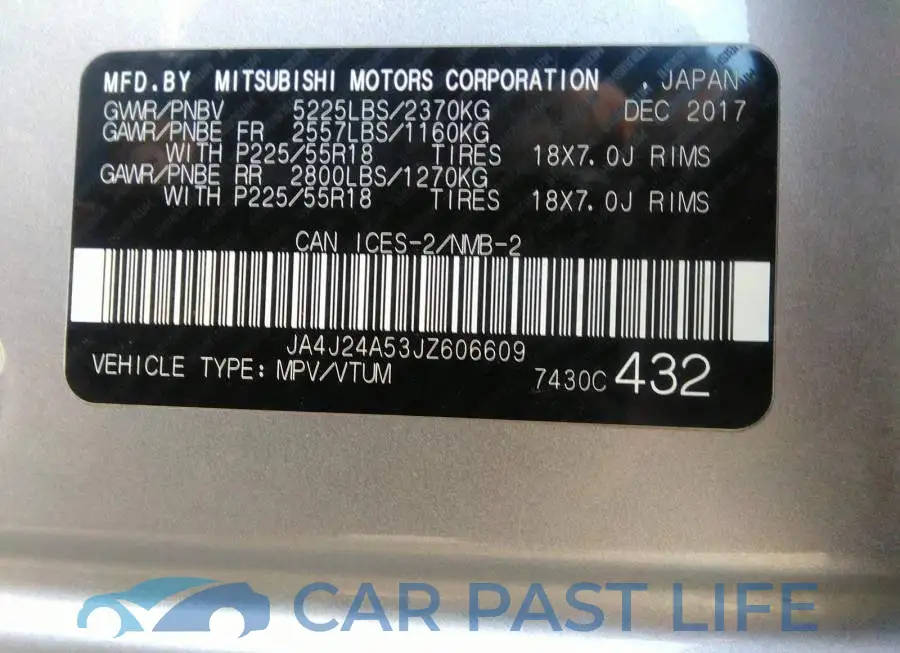 JA4J24A53JZ606609# 9
