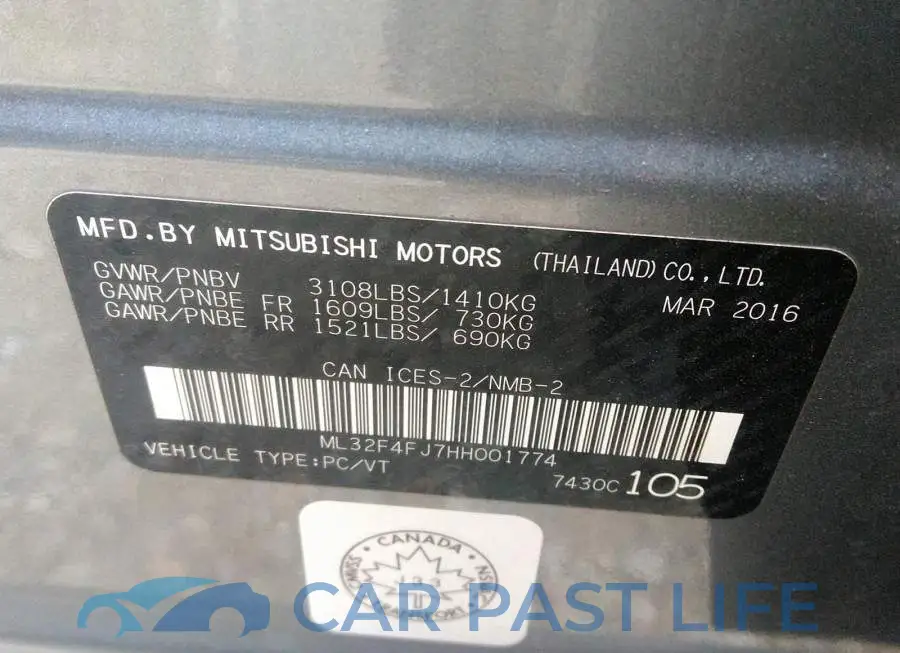 ML32F4FJ7HH001774# 9