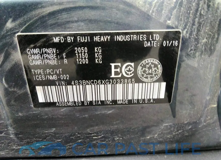 4S3BNCD6XG3033865# 9