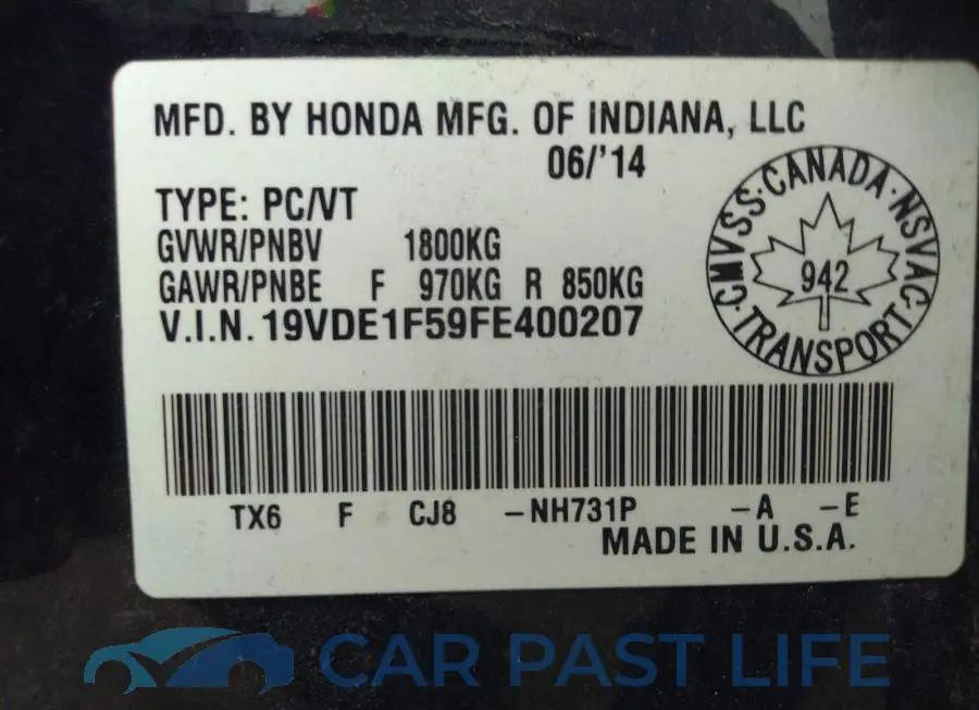 19VDE1F59FE400207# 9
