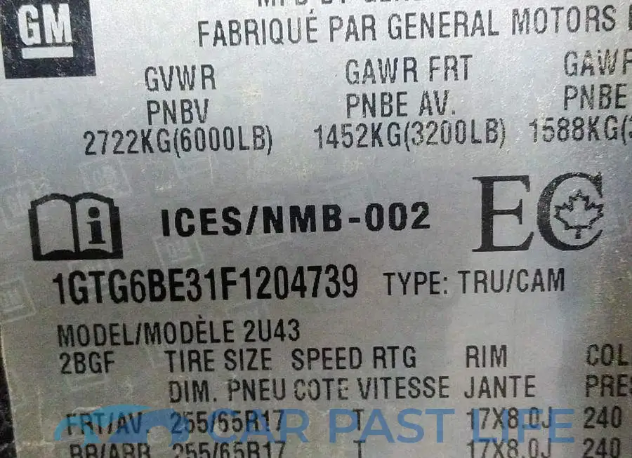 1GTG6BE31F1204739# 9