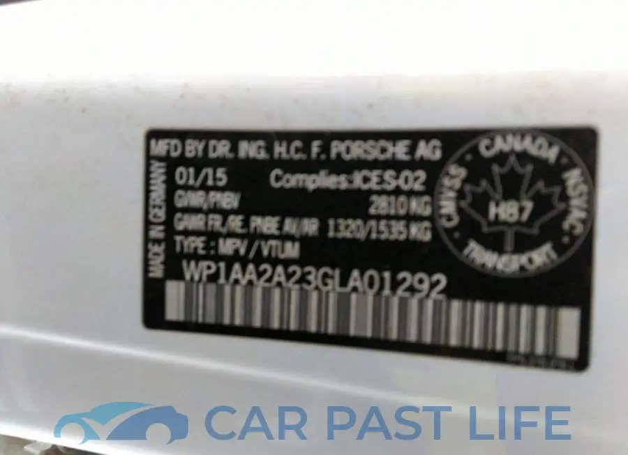 WP1AA2A23GLA01292# 9