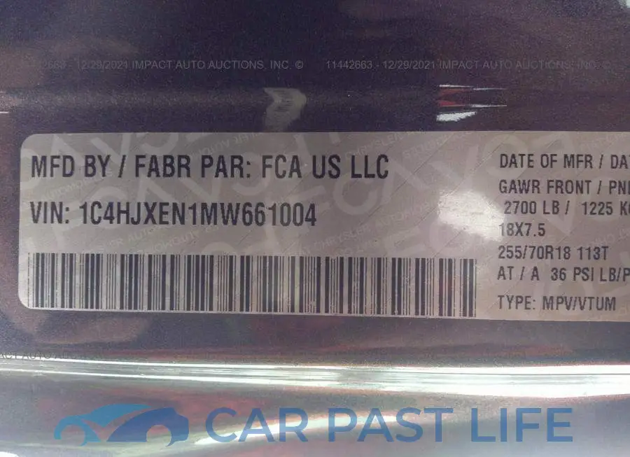 1C4HJXEN1MW661004# 9