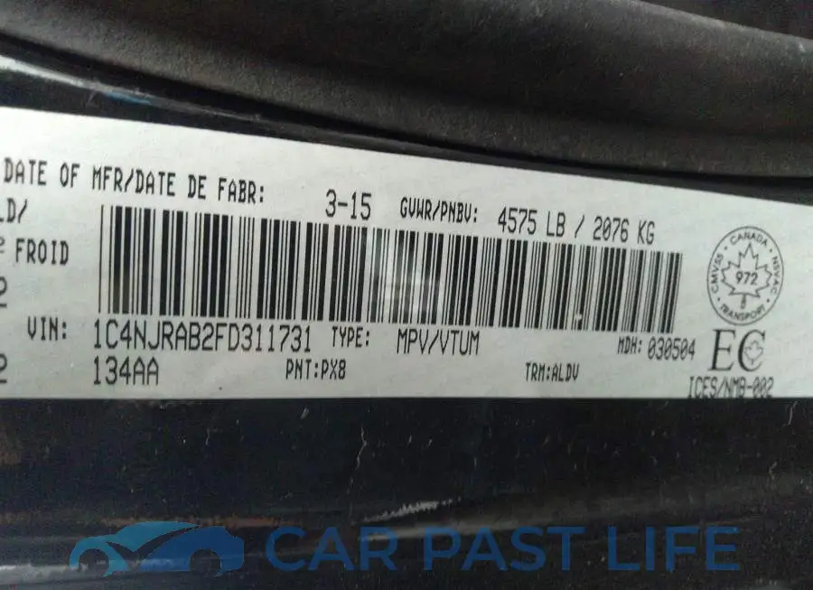 1C4NJRAB2FD311731# 9