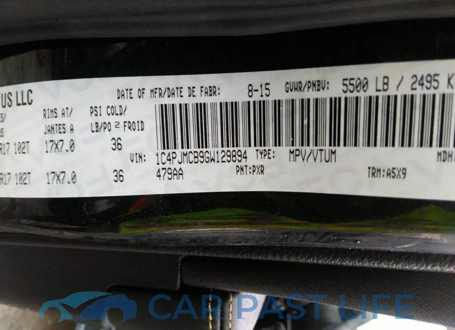 1C4PJMCB9GW129894# 9