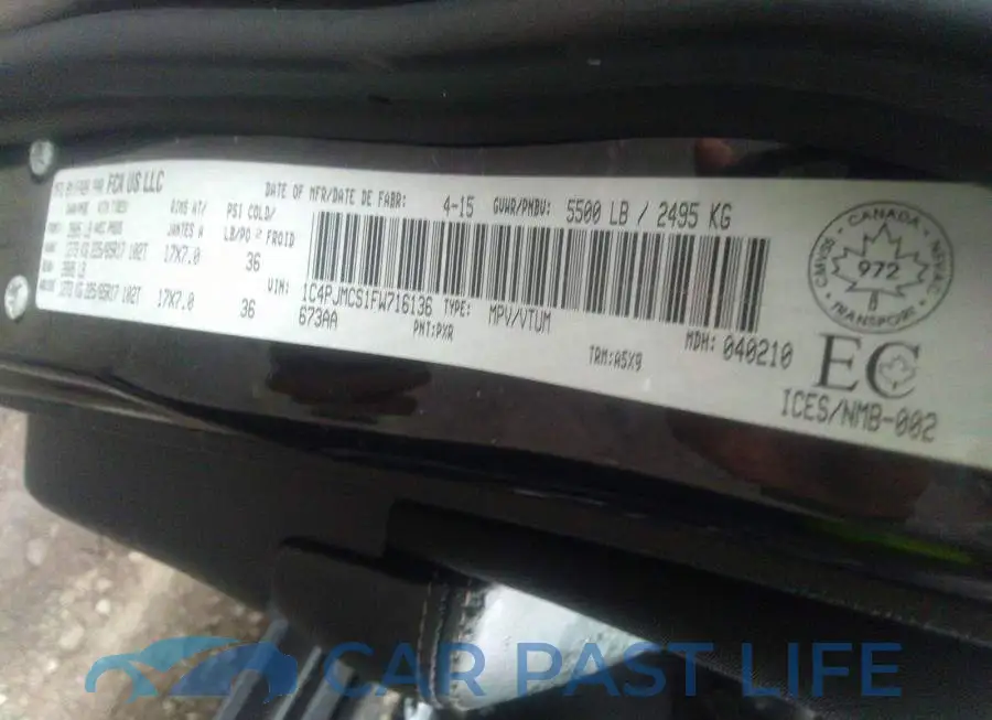 1C4PJMCS1FW716136# 9