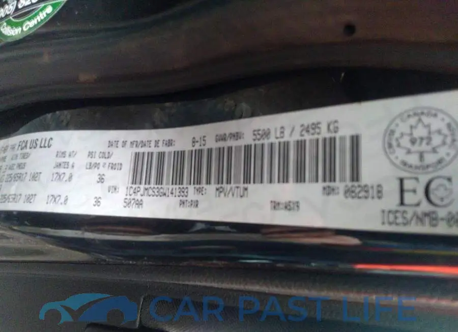 1C4PJMCS3GW141393# 9
