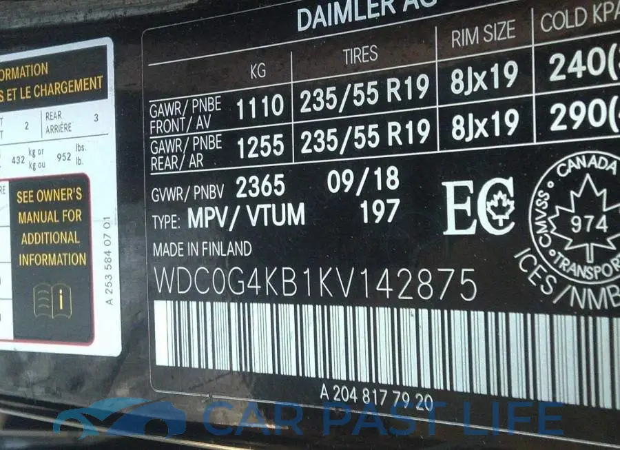 WDC0G4KB1KV142875# 9