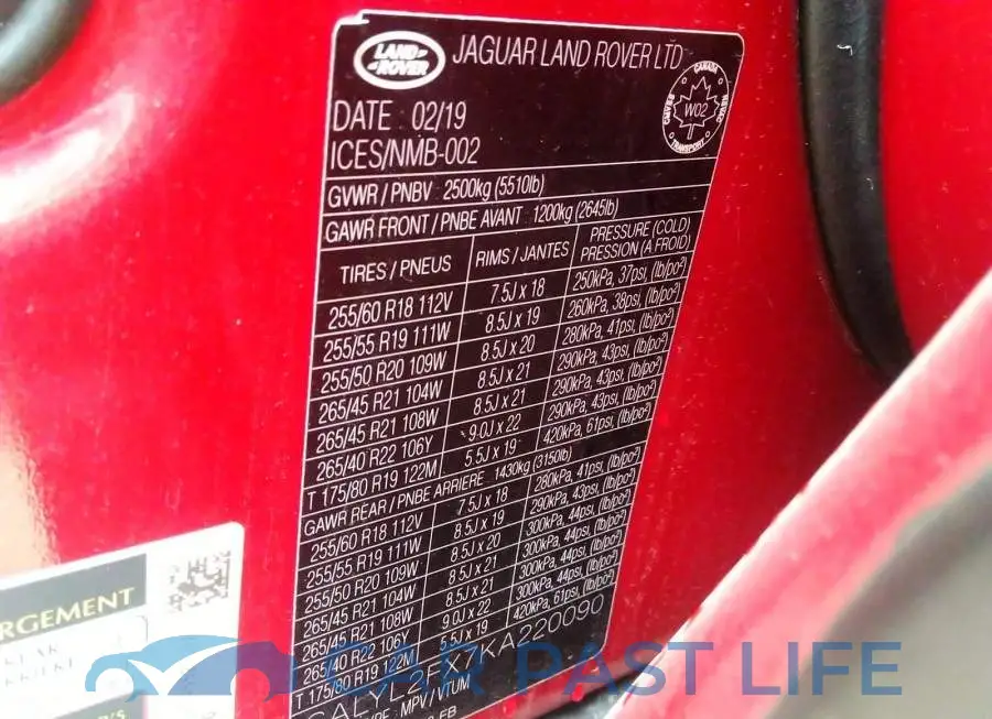 SALYL2FX7KA220090# 9