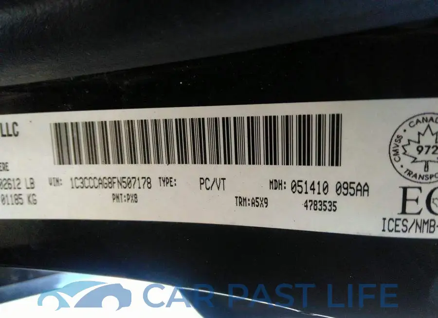 1C3CCCAG8FN507178# 9