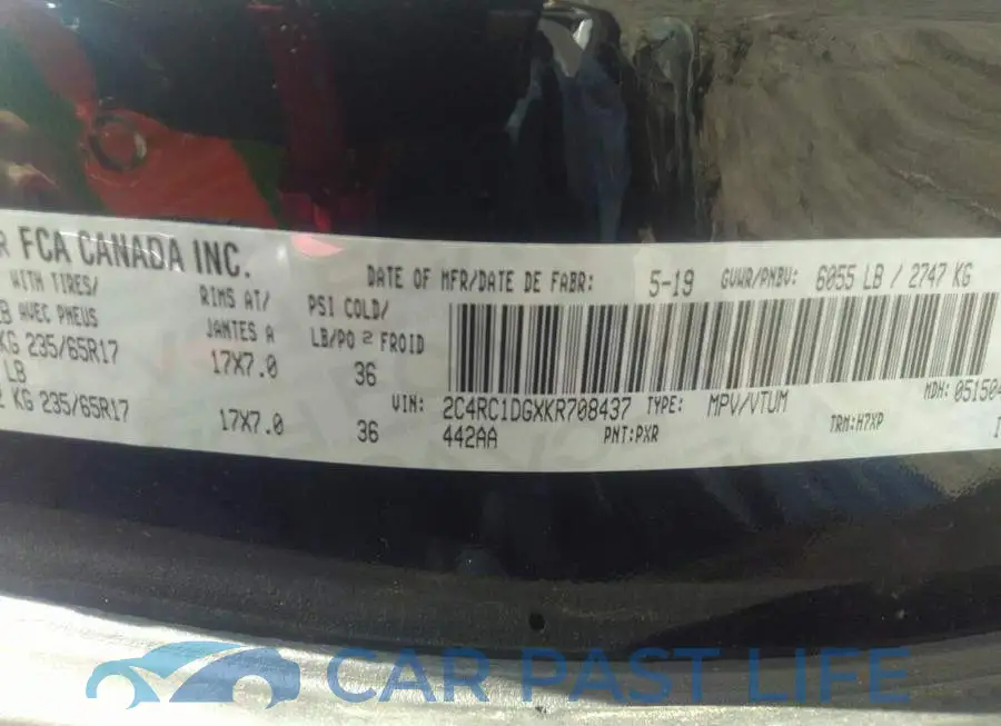 2C4RC1DGXKR708437# 9