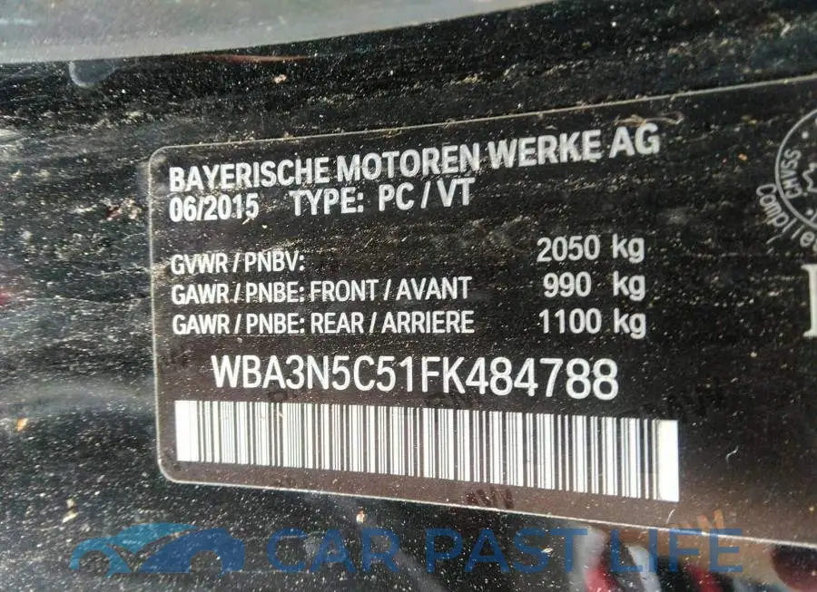 WBA3N5C51FK484788# 9