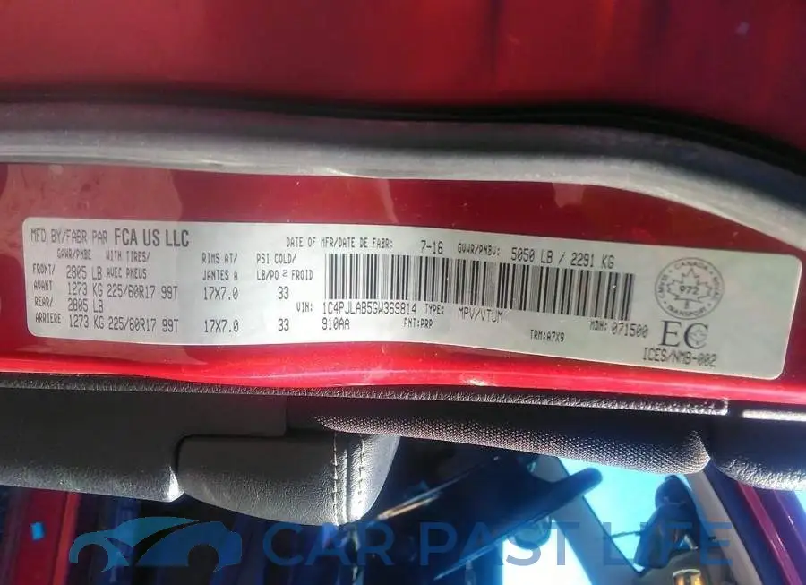 1C4PJLAB5GW369814# 9