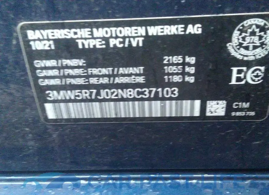 3MW5R7J02N8C37103# 9