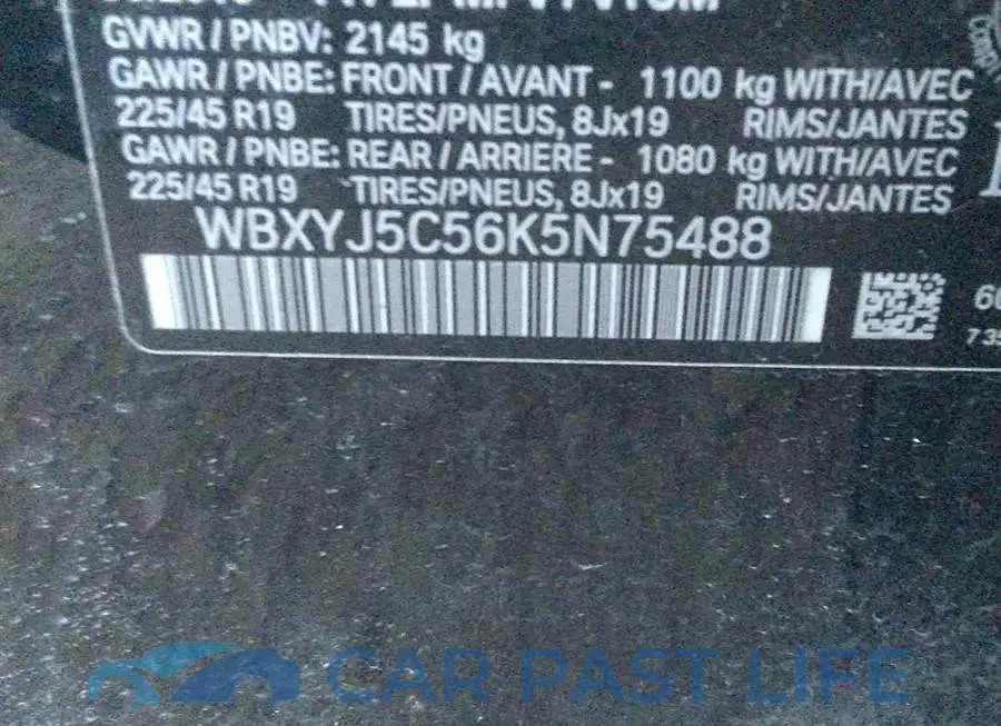 WBXYJ5C56K5N75488# 9
