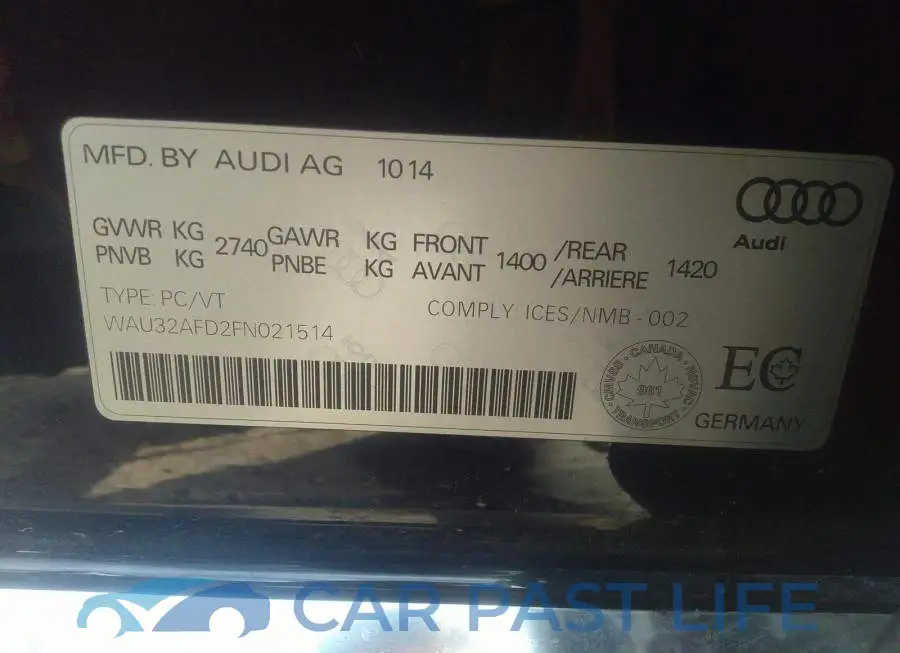 WAU32AFD2FN021514# 9