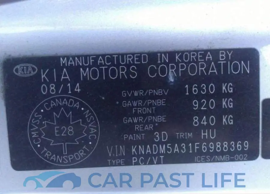 KNADM5A31F6988369# 10