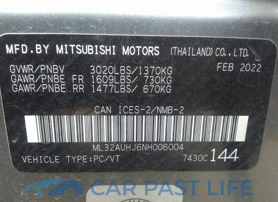 ML32AUHJ6NH006004# 9