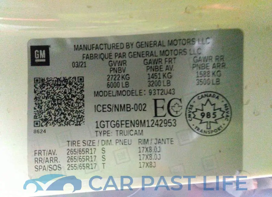 1GTG6FEN9M1242953# 9