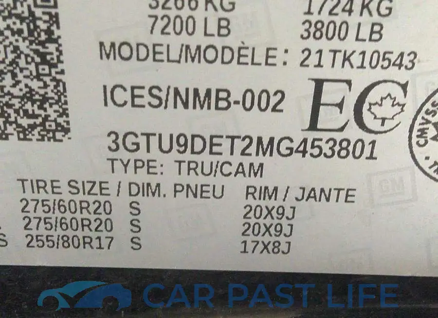 3GTU9DET2MG453801# 9